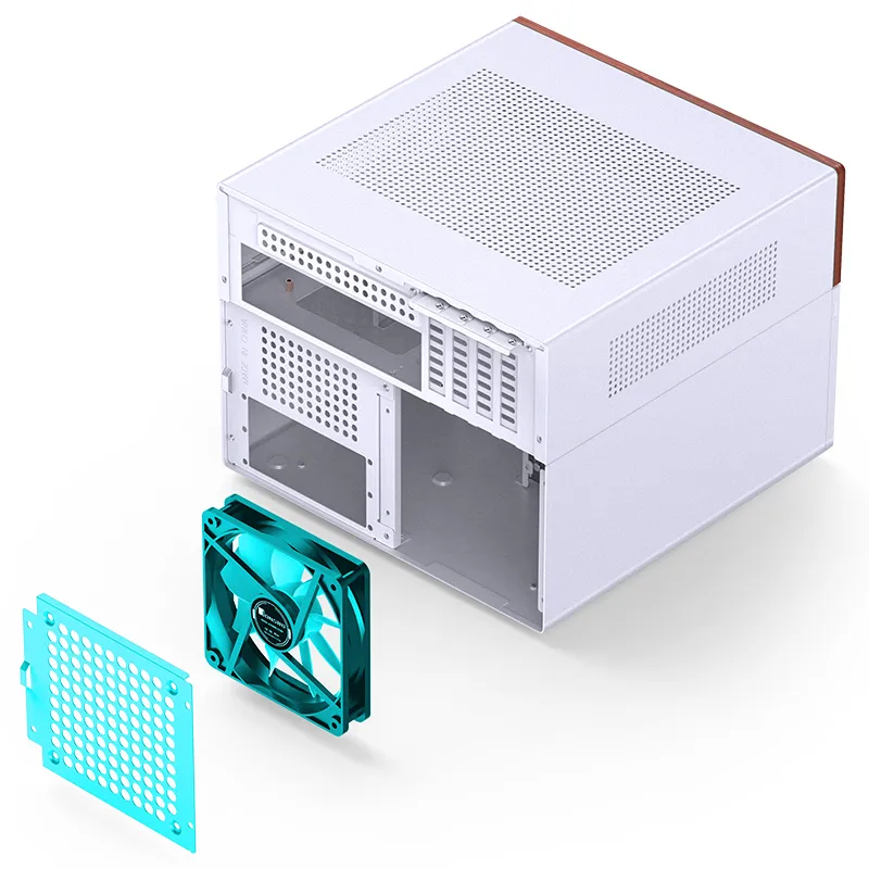 JONSBO N4 白 NAS向け PCケース Amazon.com: JONSBO N4 White NAS Pc Case, Walnut Wood, 8